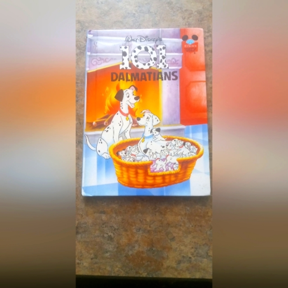 Walt Disney 101 Dalmatians Hardcover Book - White, Orange